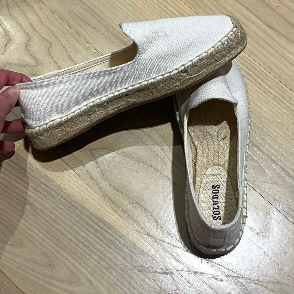 Soludos The Smoking Slipper Espadrille Cream/Off-White
